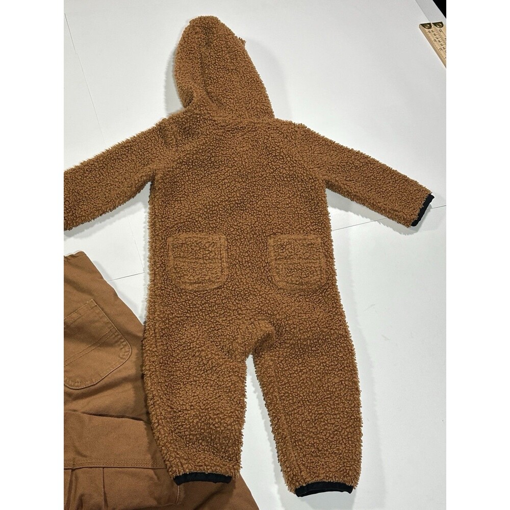 Carhartt Baby Bundle Size 9-12 Months Lot Canvas Tan Jumpsuit Jacket Overalls - Picture 10 of 12